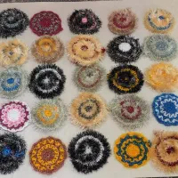 تعدادی اسکاچ و لیف دست بافت