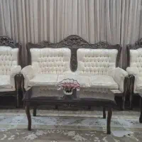 یک دست مبل استیل سلطنتی چوب گردوقیمت۸۰۰۰۰۰۰۰تومن|مبلمان خانگی و میز عسلی|مشهد, هفت تیر (حافظ)|دیوار