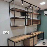 شلف قفسه دراور|کتابخانه، شلف، قفسههای دیواری|کیش, |دیوار