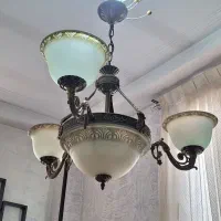 دو عدد لوستر حبابی