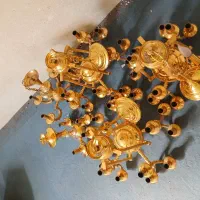 فروش لوسترهای آبکاری شده طلایی درحدنو