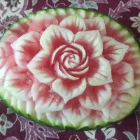 میوه آرایی هندوانه و کدو|صنایع دستی و سایر لوازم تزئینی|تهران, قصر فیروزه ۱|دیوار