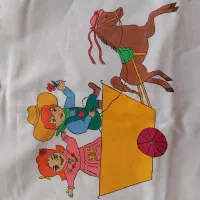 سرویس خواب نوزادی نقاشی روپارچه