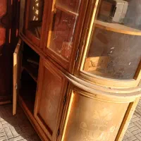 ویترین۲تیکه کمد دکوری و دیوارکاذب و دراور