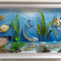 تابلو سه بعدی نما برجسته