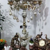 فروش لوستر ایستاده سفید طلایی