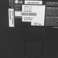 تلویزیون ۴۳ اینچ ال ای دی ال جی اصل کره|تلویزیون و پروژکتور|کازرون, |دیوار