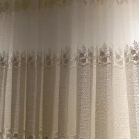 پرده حریر سفید(تمیز و نو)
