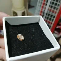 نگین توپاز صورتی شامپاینی معروف به رز 3 قیراط