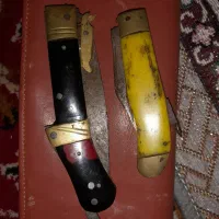 دو عدد چاقوی قدیمی زنجان دست ساز