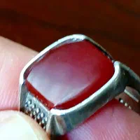 انگشتر عقیق نقره برند مرچ ترکیه اصل