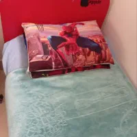 تخت یک نفره نوجوان قرمز مشکی مارک فوکا|تخت و سرویس خواب|نیشابور, شهرک ولیعصر|دیوار