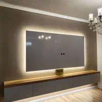 پایه میز تلویزیون دیواری براکت شلف باکس تی وی وال