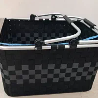 سبد پیک نیک  حصیر بافت جنس پارچه نایلونی نو نو