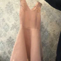 پیراهن مجلسی صورتی