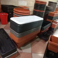 مستطیلی گرد پلاستیکی گلدان نهال درخت گل گیاه برای