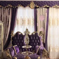 پرده گیپور نگین دار