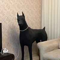 مجسمه سگ هندسی مدرن