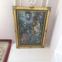 تابلو سه بعدی ورق طلا ضامن آهو