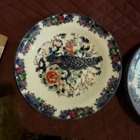 دیس چینی عتیقه طرح طاووس