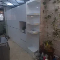 کابینت هایگلاس با صفحه 5 سانتی|مصالح و تجهیزات ساختمان|زیباشهر, |دیوار