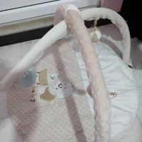 ست کریر و روروئک رنگ طوسی تشک بازی آغوشی|اسباب و اثاث بچه|رباطکریم, رباطکریم|دیوار