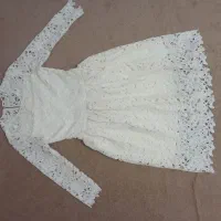 لباس مجلسی گیپور مروارید دوزی شده