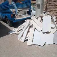 تهیه پخش سنگ لاشه برای کف ویلا حیاط باغ و..
