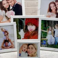 قاب عکس سفید ساده