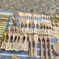 قاشق چوبی کفگیر ملاقه به صورت عمده