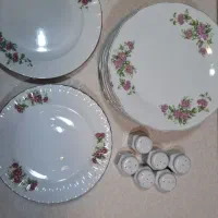 بشقاب گل قرمز