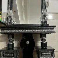 ویترین و آینه شمعدان