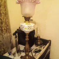 جراغ نفتی دوفتیله قدیمی