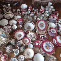 فروشگاه وخریدار ظروف قدیمی مرغی سرمه ای گلمرغی