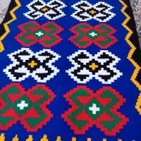 گلیم ابریشمی دست بافت