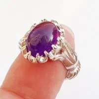 انگشتر نقره آماتیس اصل دسدلبر