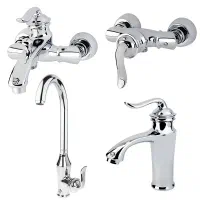 مجموعه 4 عددی شیرآلات برند اندیکا مدل رونیا