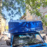 چادر دم اسبی صلیبی ماشین برزنت چادرمسقف۲ردیف قلاب