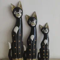 مجسمه بزرگ تمام چوبی