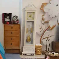 ساعت ایستاده سفید طلایی|ساعت دیواری و تزئینی|تهران, فلاح|دیوار