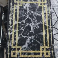 قالیچه یک در یک و نیم طرح آینه شکسته 50|گلیم، جاجیم، گبه|مشهد, کشف|دیوار