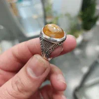 انگشتر عقیق یمنی و باباقوری|جواهرات|آران و بیدگل, |دیوار