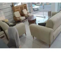 مبلمان خانگی مینیمال با ضمانت جنس پارچه و چوب اصل