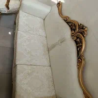 مبل سلطنتی کلاسیک خورشیدی7نفره با جلومبلی تمام چوب|مبلمان خانگی و میز عسلی|تبریز, |دیوار