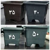 گلدان پلاستیکی گلخانه ای مشکی ارزان