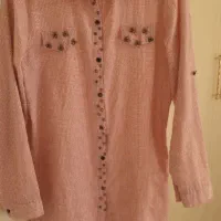 مانتونخی صورتی چهارخونه