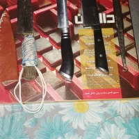 ست چاقودسته مشکی وشکاری