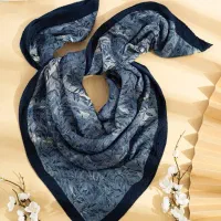 روسری برشکا پلیسه مگنولیا