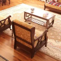 مبلمان ۷ نفره چوب گردو