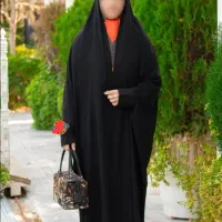 چادر مشکی کرپ مدل کارمندی قد ۱۷۰